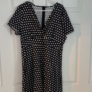 Polka Dot V-Neck Dress